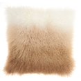 thumbnail image 1 of Nourison Couture Fur Ombre Tibetan Lamb Decorative Throw Pillow, 20" x 20", Beige/White, 1 of 5