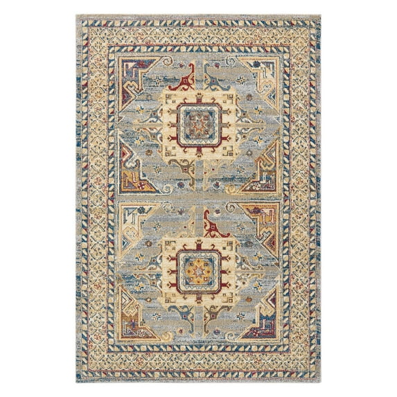 Nourison Covina Ivory/Blue Area Rug