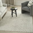 thumbnail image 1 of Nourison Cozy Modern Scandinavian Ivory Black 7'10" x 9'10" Area Rug (8x10), 1 of 8