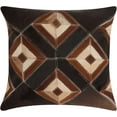 thumbnail image 1 of Nourison Dallas- Southwestern Four Eyed Diamonds Brown Throw Pillow, 1 of 3