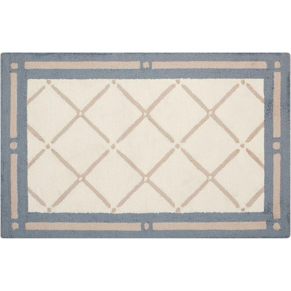 Nourison Decor Light Blue Area Rug DER11 1'9" x 2'10"
