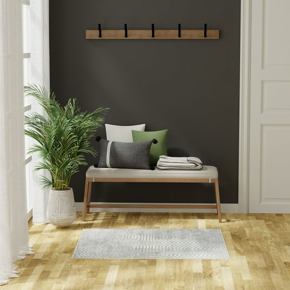 Nourison Dekor 2' x 4' Grey Vintage Indoor Rug