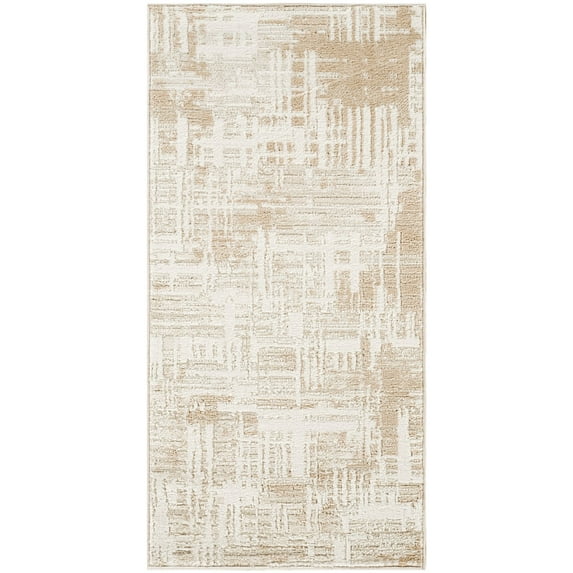 Nourison Dekor 2' x 4' Ivory Taupe Modern Indoor Area Rug