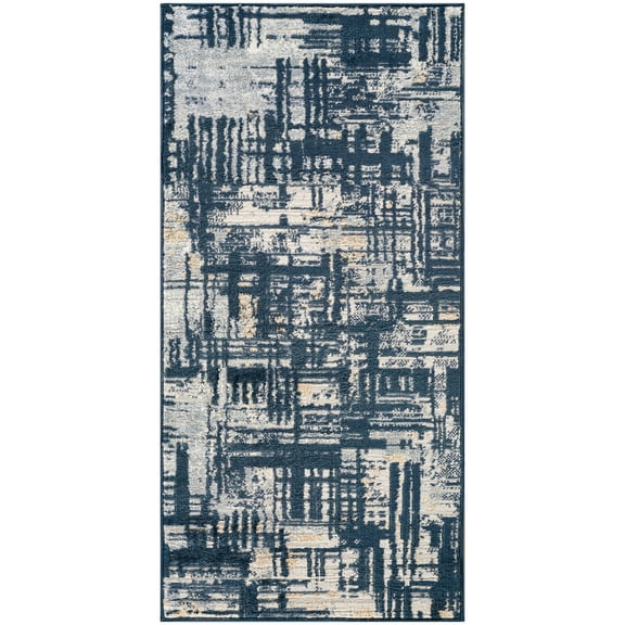 Nourison Dekor 2' x 4' Slate Modern Indoor Area Rug