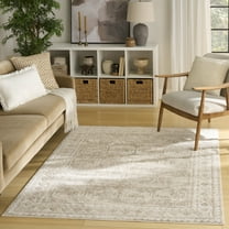 Nourison Dekor 4' x 6' Cream Beige Vintage Indoor Rug