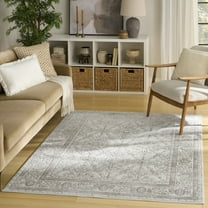 Nourison Dekor 4' x 6' Grey Vintage Indoor Rug