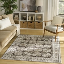 Nourison Dekor 4' x 6' Ivory Brown Vintage Indoor Rug