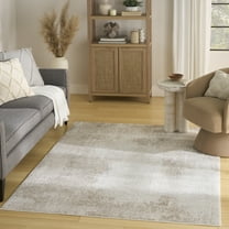 Nourison Dekor 4' x 6' Ivory Taupe Modern Indoor Rug
