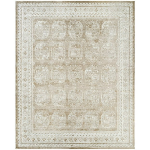 Nourison Dekor 7'10" x 9'10" Cream Beige Vintage Indoor Rug