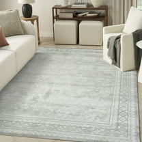 Nourison Dekor 7'10" x 9'10" Grey Vintage Indoor Rug