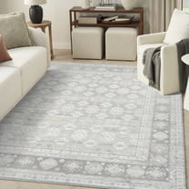 Nourison Dekor 7'10" x 9'10" Grey Vintage Indoor Rug
