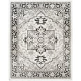 thumbnail image 1 of Nourison Dekor 7'10" x 9'10" Ivory Charcoal Vintage Indoor Area Rug, 1 of 9