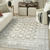 Nourison Dekor 7'10" x 9'10" Ivory Taupe Vintage Indoor Rug