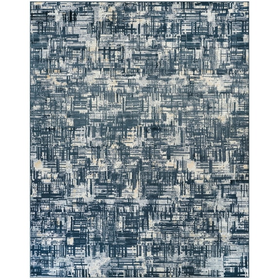 Nourison Dekor 7'10" x 9'10" Slate Modern Indoor Area Rug