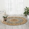 thumbnail image 1 of Nourison Delano Botanical Blue 7'10" x ROUND Area Rug, (8 Round), 1 of 5