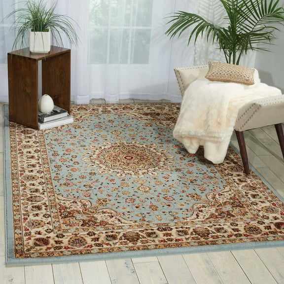 Nourison Delano Persian Blue 3'11" x 5'11" Area Rug, (4x6)