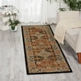 thumbnail image 1 of Nourison Delano Traditional Black/Blue 2'2" x 7'6" Area Rug, (2x8), 1 of 6