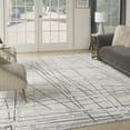 thumbnail image 1 of Nourison Desire Abstract Grey Silver 9' x 12' Area Rug (9x12), 1 of 9