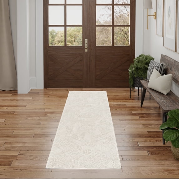 Nourison Desire Abstract Ivory 2'3" x 7'6" Area Rug (2x8)