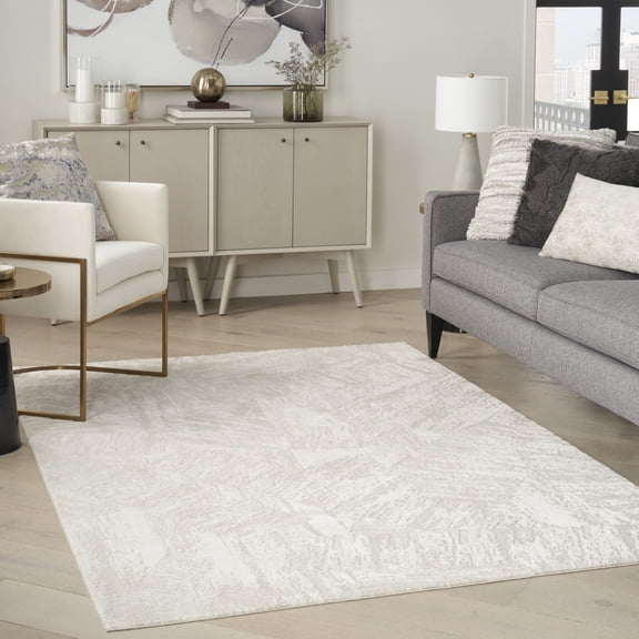 Nourison Desire Abstract Ivory 9' x 12' Area Rug (9x12)