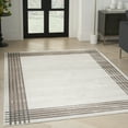 thumbnail image 1 of Nourison Desire Abstract Ivory/Silver 3'11" x 5'11" Area Rug, (4x6), 1 of 9