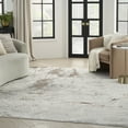 thumbnail image 1 of Nourison Desire Glam Cream Grey 7'10" x 9'10" Area Rug (8x10), 1 of 9