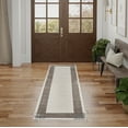 thumbnail image 1 of Nourison Desire Glam Ivory Silver 2'3" x 7'6" Area Rug (2x8), 1 of 8