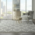thumbnail image 1 of Nourison Diamond Trellis Shag DMT01 Gray/Ivory Indoor Area Rug - 7'10 x 10'6, 1 of 9