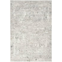 Nourison Distinctive Geometric Abstract Indoor Area Rug Ivory Grey Blue 7'10" x 9'10"