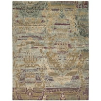 Nourison  Dune DUN01 Area Rug Grey/Blue 5'6" x 8' 6' x 9' Grey,Blue