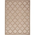 thumbnail image 1 of Nourison Easy Care 5' x 7' Natural Beige Modern Flatweave Indoor/Outdoor Rug, 1 of 11