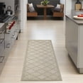 thumbnail image 1 of Nourison Easy Care 2'2" x 7'6 Cream Modern Rug, 1 of 9