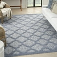 thumbnail image 1 of Nourison Easy Care 8' x 10' Denim Blue Indoor/Outdoor Rug, 1 of 10