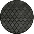 thumbnail image 1 of Nourison Easy Care Indoor/Outdoor Charcoal Black 8' x Round Area Rug (8 Round), 1 of 10
