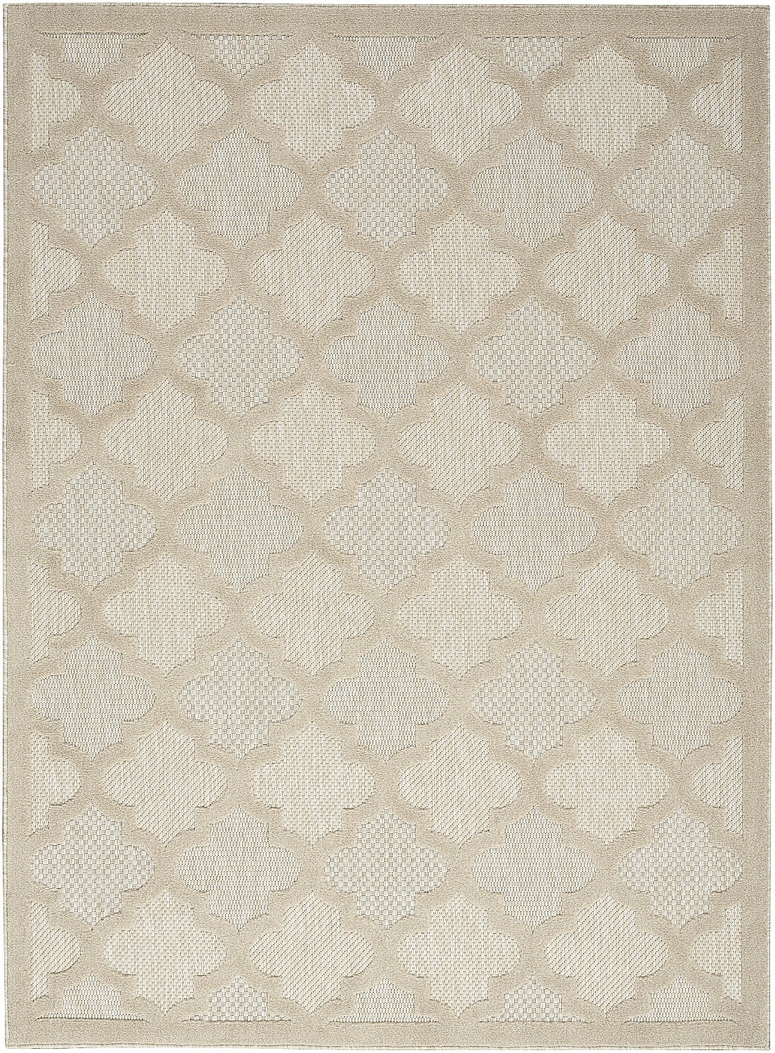 Nourison Easy Care Indoor/Outdoor Cream 6' x 9' Area Rug (6x9 ...