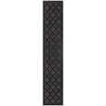 thumbnail image 1 of Nourison Easy Care Trellis Flatweave Indoor Outdoor Runner Rug 2'2" x 16' Charcoal Black, 1 of 8