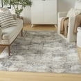 thumbnail image 1 of Nourison Eco-Friendly Modern Abstract Ivory Multicolor 6' x 9' Area Rug (6x9), 1 of 8