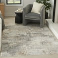 thumbnail image 1 of Nourison Eco-Friendly Modern Beige Grey 5'3" x 7'3" Area Rug (5x7), 1 of 8
