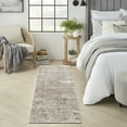 thumbnail image 1 of Nourison Eco-Friendly Modern Ivory Mocha 2'2" x 7'6 Area Rug (2x8), 1 of 8