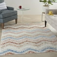 thumbnail image 1 of Nourison Elation Abstract Chevron Ivory Multicolor 4' x 6' Area Rug, (4' x 6'), 1 of 9