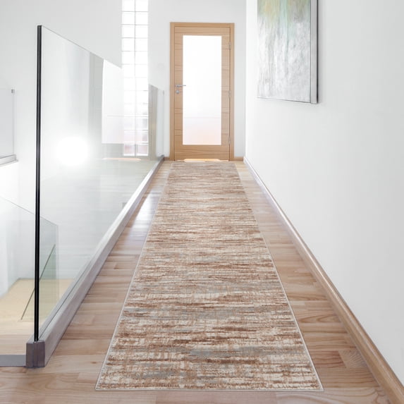 Nourison Elation Abstract Ivory Grey 2'2" x 20' Area Rug, (2x20)