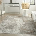thumbnail image 1 of Nourison Elation Abstract Ivory Grey 5'3" x 7'3" Area Rug, (5x7), 1 of 9