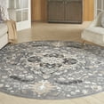 thumbnail image 1 of Nourison Elation Bohemian Grey 7’10” x Round Area Rug  (8 Round), 1 of 9