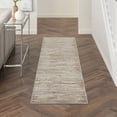 thumbnail image 1 of Nourison Elation Contemporary Ivory Grey 2' x 6' Area Rug (2x6), 1 of 7