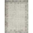 thumbnail image 1 of Nourison Elation Distressed Bordered Ivory Grey 5'3" x 7'3" Area Rug, (5' x 7'), 1 of 10