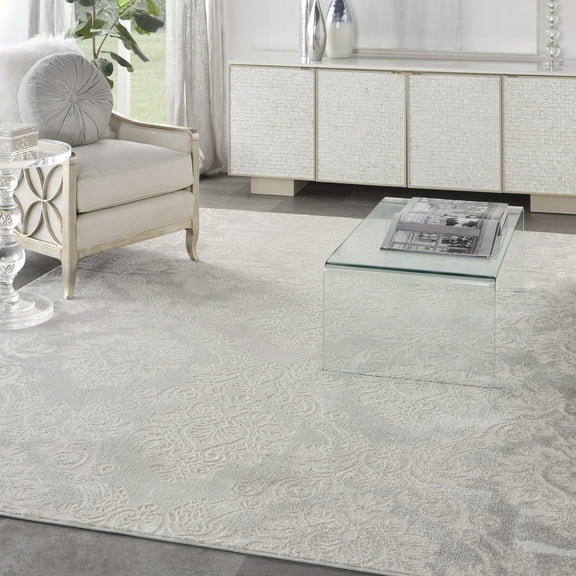 Nourison Elation Farmhouse Ivory Grey Area Rug