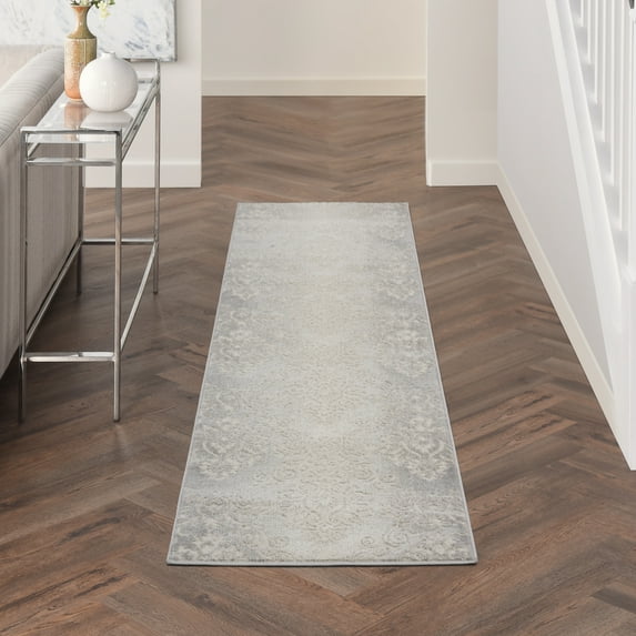 Nourison Elation Farmhouse Ivory Grey Area Rug