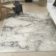thumbnail image 1 of Nourison Elation Ivory/Grey 5'3" x 7'3" Area Rug, Abstract, Modern, Bed Room, Living Room, Dining Room, Kitchen, Easy Cleaning, Non Shedding,, 1 of 8