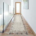 thumbnail image 1 of Nourison Elation Modern Abstract Ivory Grey 2'2" x 18' Area Rug, (2x18), 1 of 7