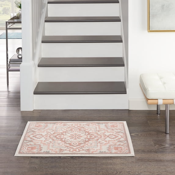 Nourison Elation Persian Ivory Brick 2' x 3' Area Rug, (2x3)